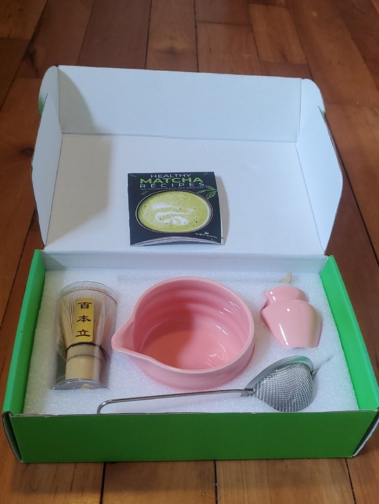 Other - Pink Ceramic Matcha Bowl and Accessories Set Marce. Love.peace.matcha.